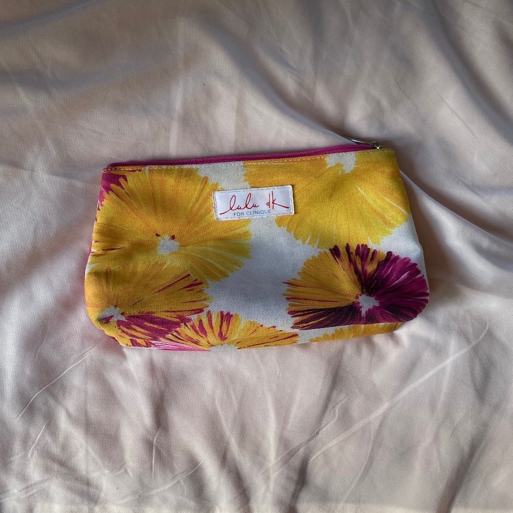 Clinique | Flower Makeup Bag/Pouch
